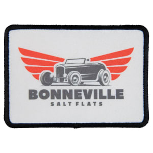 3 1/2″ x 2 1/2″ Rectangle Sublimatable Patch with Adhesive & Black Border