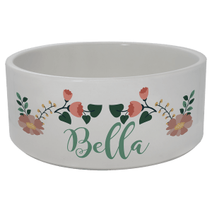 2.95″ x 7.0″ Sublimatable Ceramic Pet Bowl