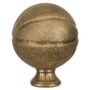 5 1/2″ Antique Gold Basketball Resin