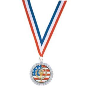 2 5/8″ Clear Sculpted Ice 2″ Insert Holder Medallion
