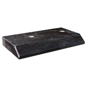 3 1/8″ x 6″ 2 Hole Countersunk Black Slant Front Trophy Marble
