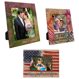 Sublimatable Burlap Photo Frame Sample Set