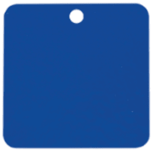 2″ x 2″ Blue Laserable Square Industrial Tag