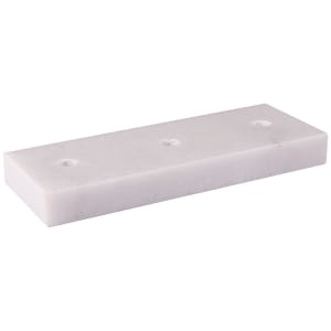2 1/2″ x 7″ White 3-Hole Trophy Marble Lid