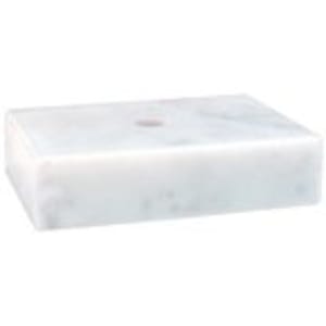 3″ x 3″ White Centerhole Countersunk Trophy Marble