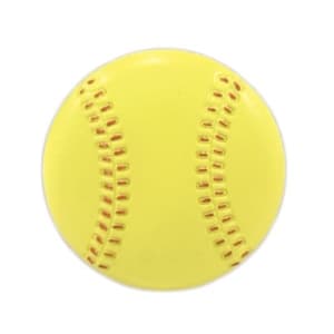 2″ Color Self-Adhesive Softball Plastic Relief Insert