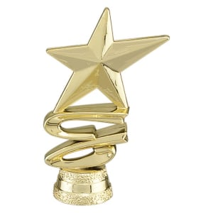 2 3/4″ Gold Star Ribbon Standup Trim