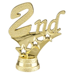 2 1/4″ Gold 3-Star 2nd Place Trim