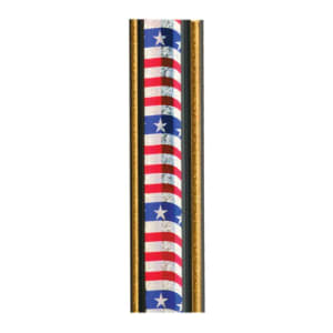 45″ Flag/Gold Round Twist Trophy Column