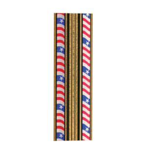 45″ Flag/Gold Rectangular Twist Trophy Column