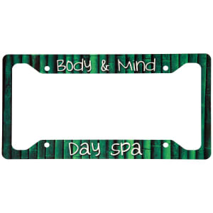 12.25″ x 6.5″ Gloss White Sublimatable Unisub Aluminum License Plate Frame