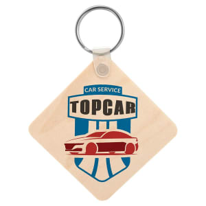 2.25″ x 2.25″ Square Matte Maple Unisub Sublimatable Keychain
