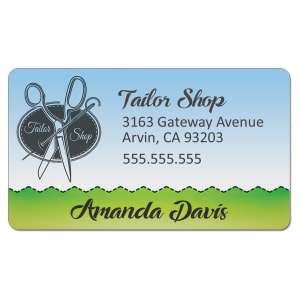 3 1/2″ x 2″ White Sublimatable UVSub Aluminum Business Card with Radius Corners