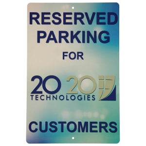 8″ x 12″ x .032″ White Sublimatable UVSub Aluminum Street Sign with 2 Holes