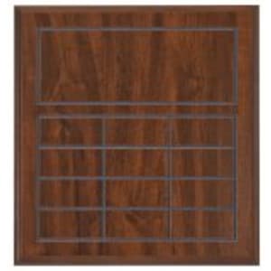 11 3/4″ x 12 3/4″ Value Cherry Finish Blank Perpetual Plaque for 12 Plates