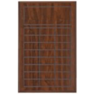11 3/4″ x 18 3/4″ Value Cherry Finish Blank Perpetual Plaque for 24 Plates