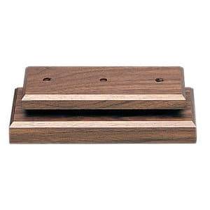 3″ x 8″ x 1″ Value Cherry Finish Economy 2-Post Base