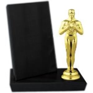 4″ x 6″ Value Black Finish Standup Plaque
