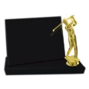 7″ x 5″ Value Black Finish Standup Plaque