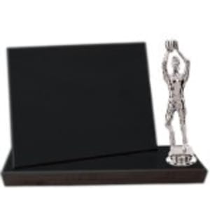 8″ x 6″ Value Black Finish Standup Plaque