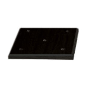 7 1/4″ x 7 1/4″ x 5/8″ Value Matte Black Finish Economy 4-Post Lid