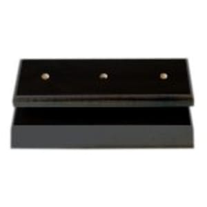 3 3/4″ x 8 1/4″ x 3/4″ Value Matte Black Finish Slant Front 2-Post Set