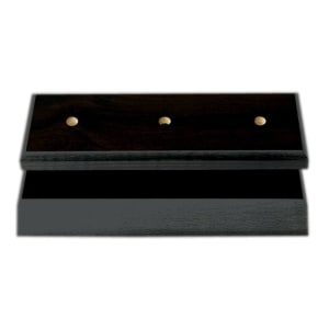 3 3/4″ x 8 1/4″ x 3/4″ Value Matte Black Finish Slant Front 2-Post Base Only