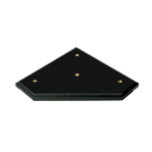 7 1/4″ x 7 1/4″ x 5/8″ Value Matte Black Finish 3-Post Lid Only