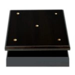 7 1/4″ x 8 1/4″ x 3/4″ Value Matte Black Finish Slant Front 4-Post Set