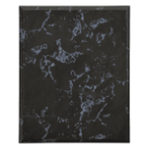 8″ x 10″ Value Black Marble Finish Plaque