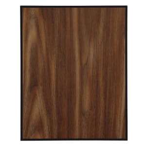 5″ x 7″ Value Walnut Finish Plaque with 45 Degree Bevel Black Edge