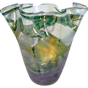 11 1/4″ Art Glass Vase
