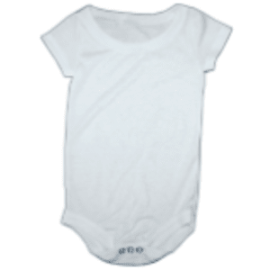 6 Month Baby Onesie in White