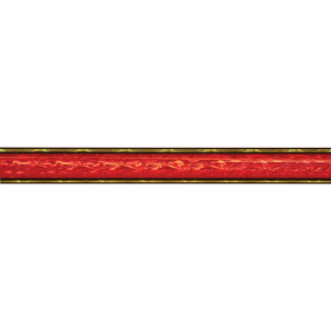 45″ Red/Gold Round Vapor Column