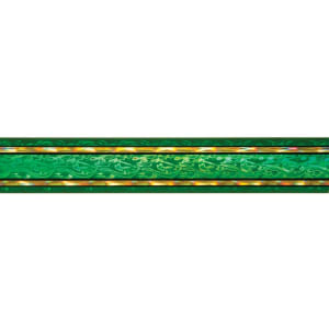45″ Green/Gold Rectangular Vapor Column