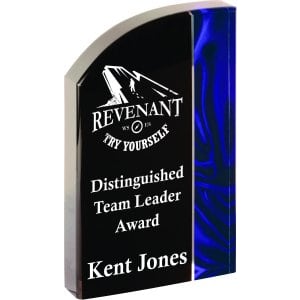 8″ Wave Blue Velvet Acrylic