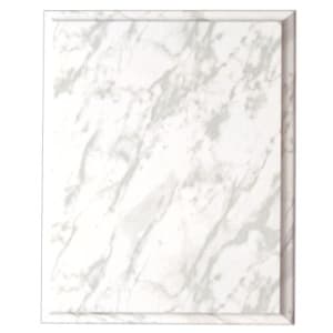12″ x 15″ White Marble Finish Plaque