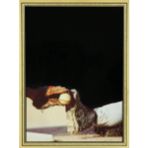 3 7/8″ x 5 7/8″ Baseball Brass Plated Steel Hi-Def Plaque Plate