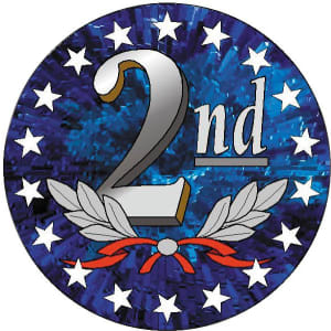 2″ Full Color Second Place Mylar Insert