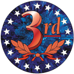 2″ Full Color Third Place Mylar Insert