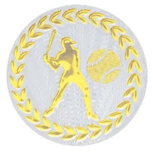 2″ Metallic Baseball/Softball Mylar