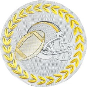 2″ Metallic Football Mylar