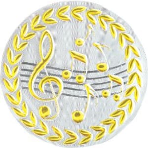 2″ Metallic Music Mylar