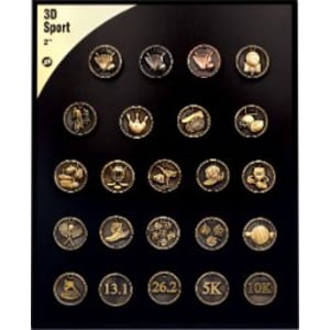 2″ Sport 3D Medal Display Set