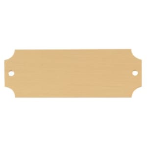 2 1/2″ x 7/8″ Satin Gold Brass Perpetual Plate