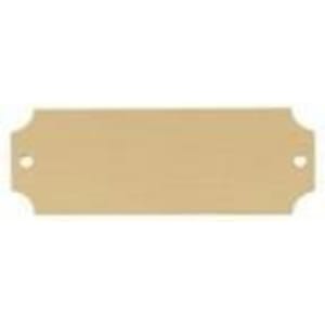 2 1/2″ x 7/8″ DynaSub Satin Gold Aluminum Perpetual Plate