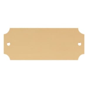 2 1/2″ x 1″ Satin Gold Brass Perpetual Plate