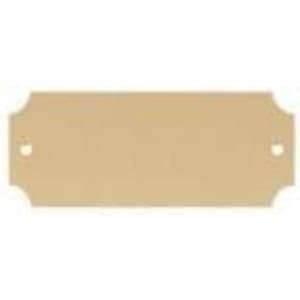 2 1/2″ x 1″ DynaSub Satin Gold Aluminum Perpetual Plate