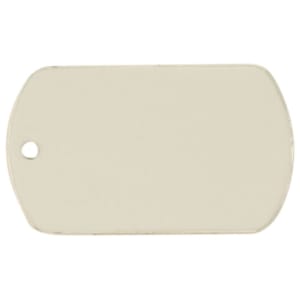 1 1/8″ x 1 7/8″ White Sublimatable Dog Tag