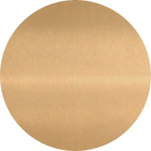 1 1/2″ x .020″ Sublimatable Satin Gold DynaSub Aluminum Die Cut Disc